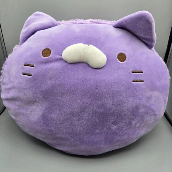 Other - Purple Cat Macaron Plush Pillow